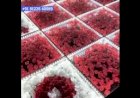 3D LED Glass Flower Floor Stage Platform Wedding Reception Decoration +91 81225 40589 | New Concept
