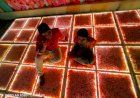 Glass Flower Floor Decoration 8122540589 chennai, Bangalore, Andhra, Goa, India | LED Floor
