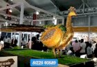 Robotic Peacock Feather open Decor 81225 40589 India window display Showroom Merchandise