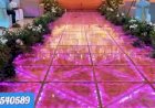 Grand Wedding LED Glass Flower Floor Pathway stage platform Decoration 8122540589 Chennai Andhra Goa