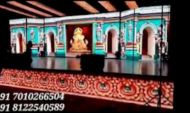 LED Screen Video Wall Wedding Marriage Reception Event Stage Decoration India +91 81225 40589 (WA)