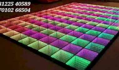 LED Floor Digital Wedding Marriage Reception Event Stage Platform Design Decoration Chennai, Bangalore, India 91 81225 40589 (WA)