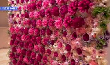 Blossom Flower Wall Decoration +91 81225 40589 New Concept Interactive #Kinetic #Flower #Wall India