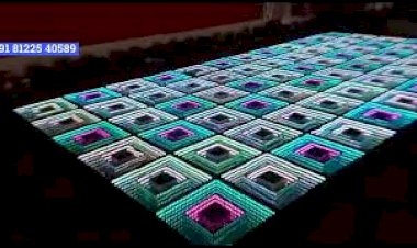 3D LED Glass Floor Digital #Wedding Stage Decoration +91 81225 40589 Chennai  | Thanjavur | Goa