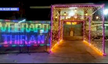 Animation LED Light Name Board Wedding Reception Decoration +91 81225 40589 | New Concept Wedding Idea Entry