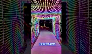 Animation LED Light Arch Tunnel Entry Wedding Reception Decoration +91 81225 40589 India