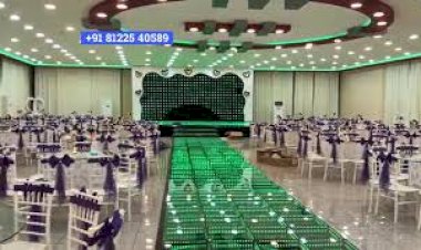 3D LED Glass Floor Pathway Digital Wedding Decoration +91 81225 40589 Chennai | Tamil Nadu | Andhra