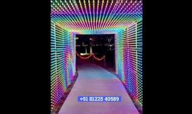 Animation 3D LED Light Remo Arch Tunnel Entry Wedding Reception Decoration +91 81225 40589 India
