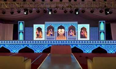 Digital LED Wedding Reception Stage Decoration +91 81225 40589 Chennai | Pondicherry | New Concept