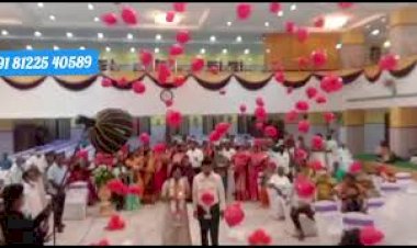 #Balloon Blast Bride Groom Entry New Concept Wedding Reception +91 81225 40589 | Birthday Decoration