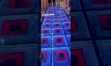3D Interactive LED Floor 81225 40589 | Dance Floor Pathway | Illusion infinity | Mirror Glass Floor
