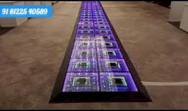 3D LED Glass Pathway Decoration +91 81225 40589 | Corporate Event Rental India | Chennai | Andhra