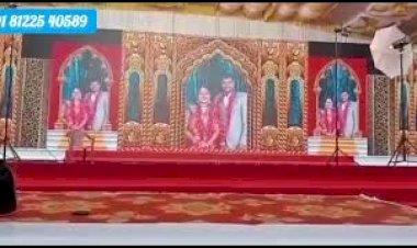 3D LED Wall Stage Backdrop Decoration | Wedding Reception +91 81225 40589 | Tamil Nadu | Andhra