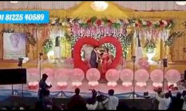 Wedding Stage Entry Concept +91 81225 40589 | Balloon Blast India