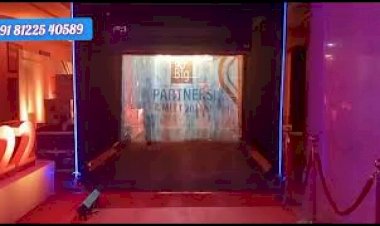 Fog screen Entry Corporate Event in Goa 81225 40589 | LED Wall | 360 booth Goa |light Decoration goa