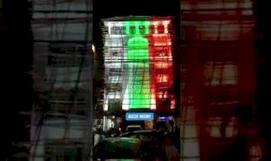 Independence Day Led lighting design in Building 81225 40589 India festival celebration Event