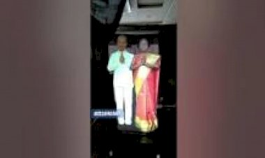 Holographic virtual reality parents couple welcome invitation 8122540589 Andhra Coimbatore Kerala