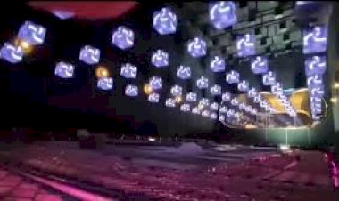 kinetic led cube pub club Decor 8122540589 New Design ceiling led light Delhi Mumbai Hyderabad Bangalore India