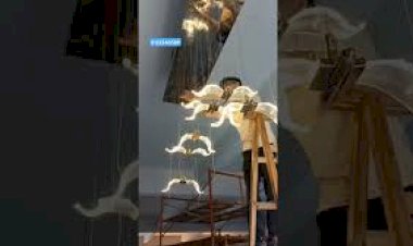 Kinetic light Dynamic ceiling Hanging butterfly light Decor 8122540589 India Delhi Mumbai Hyderabad