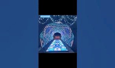 New LED Light Tunnel Entry Led Floor Pathway Entry Design 8122540589 Grand Event Decoration India