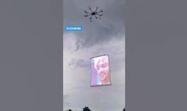 LED Drone Sky Advertising  New Concept Event 8122540589 Gujarat Rajasthan Mumbai Bangalore Hyderabad